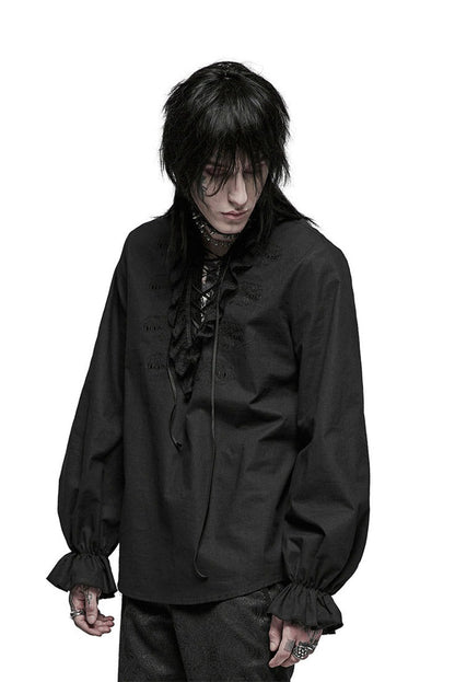 Bone Dagger Lace-Up Shirt
