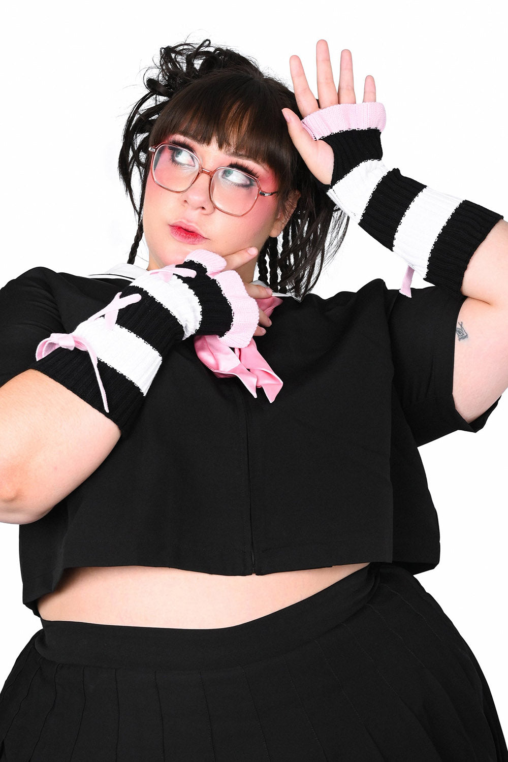 Bittersweet Stripe Arm Warmers