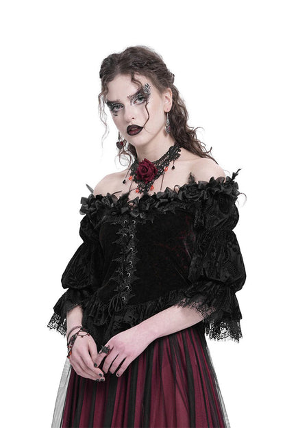 Bloodrose Off the Shoulder Blouse