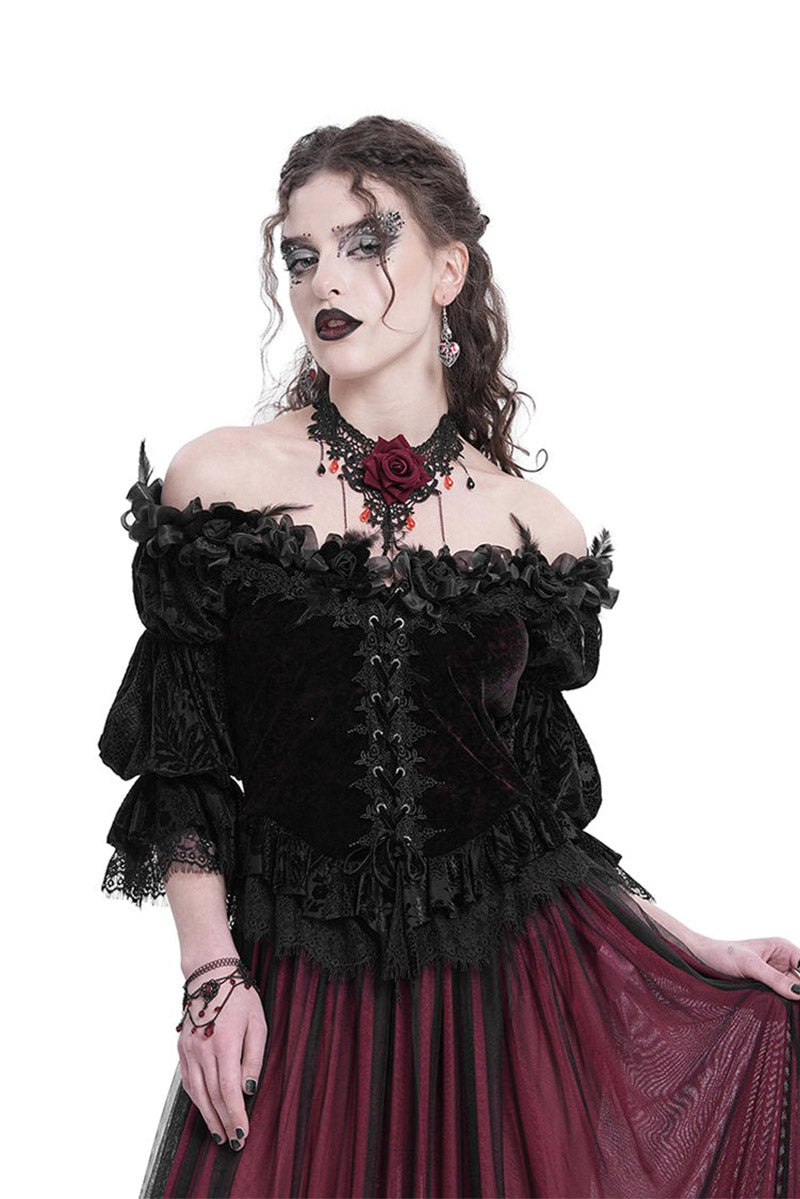 Bloodrose Off the Shoulder Blouse