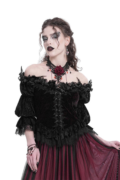 Bloodrose Off the Shoulder Blouse