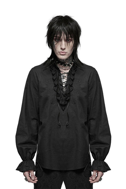 Bone Dagger Lace-Up Shirt