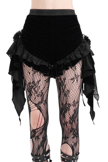 Black Blossoms Bloomer Shorts