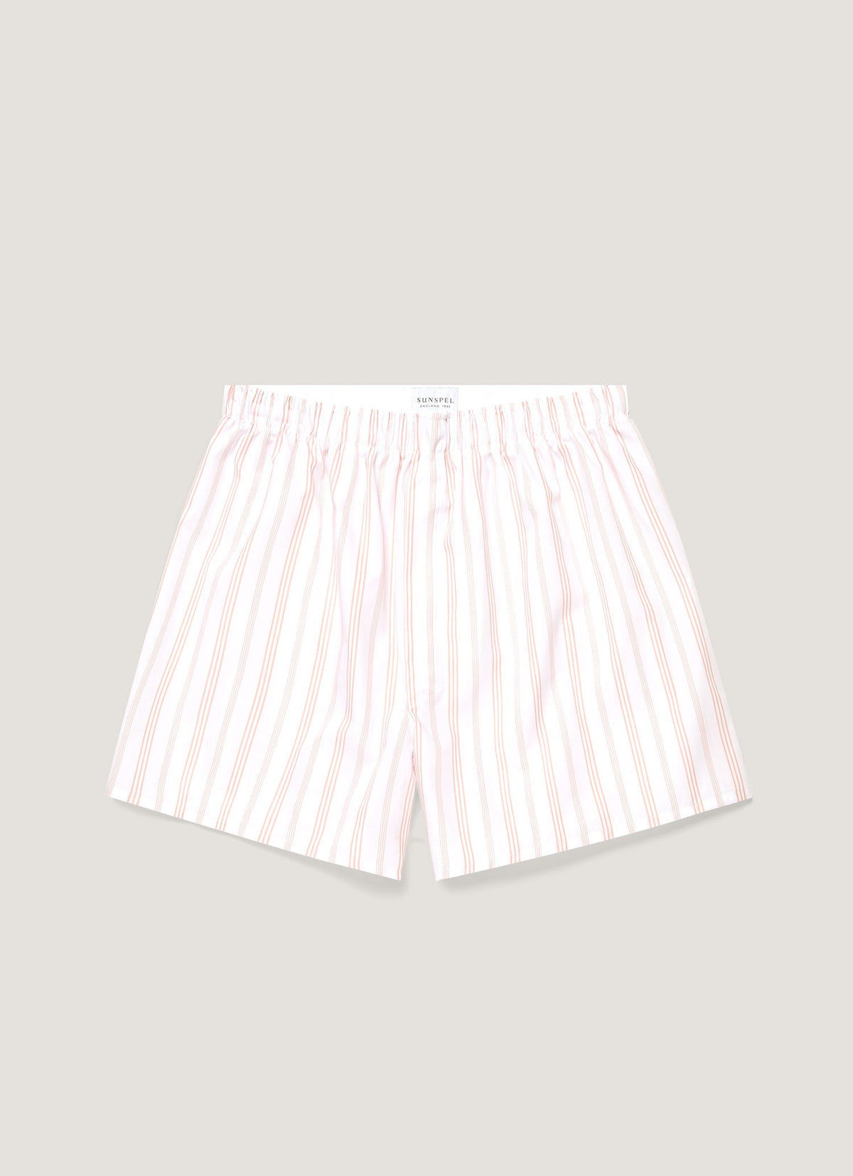 Mens Classic Boxer Shorts In Pale Pink Stripe Mbox4700 Stlx