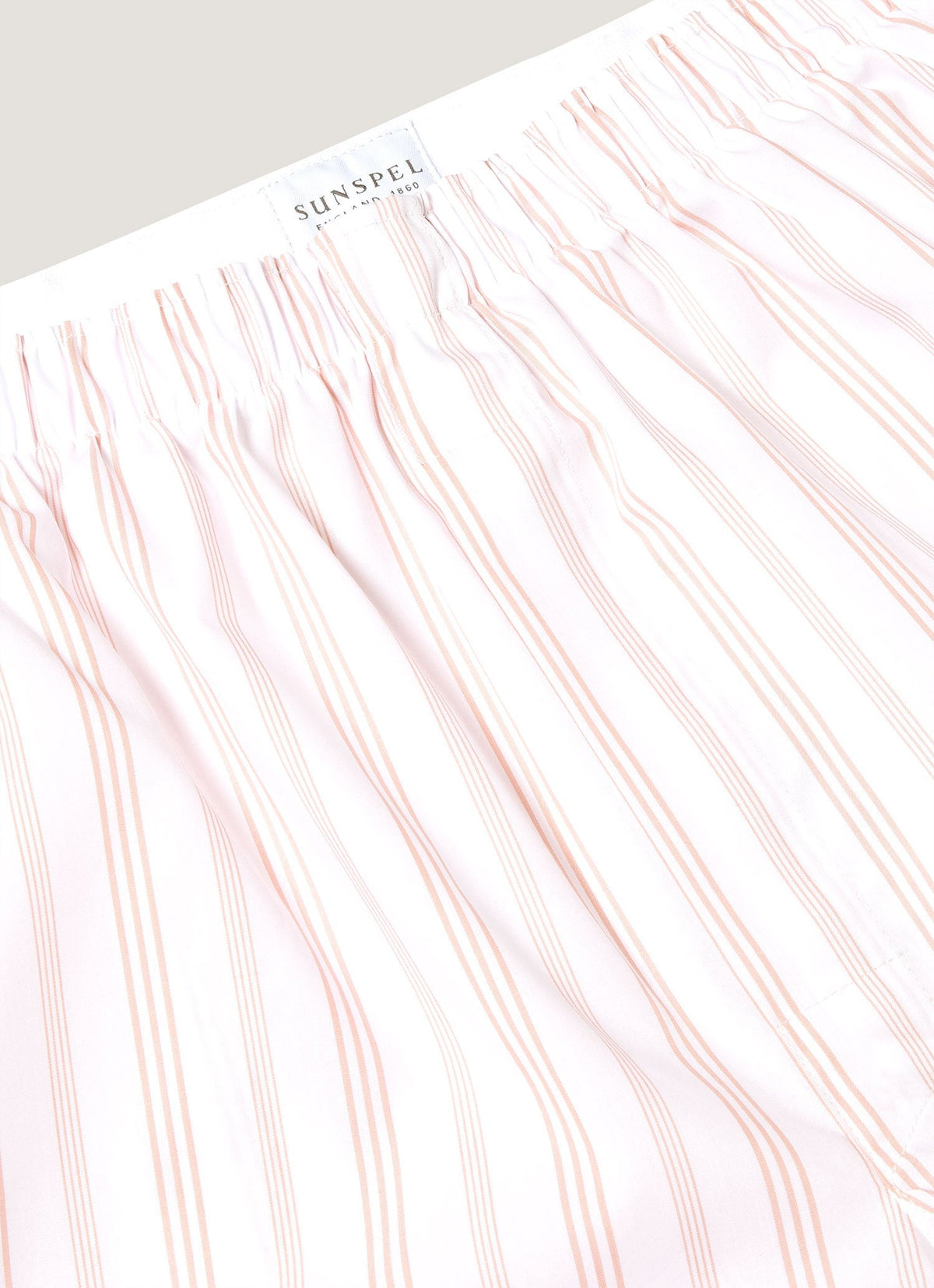 Mens Classic Boxer Shorts In Pale Pink Stripe Mbox4700 Stlx