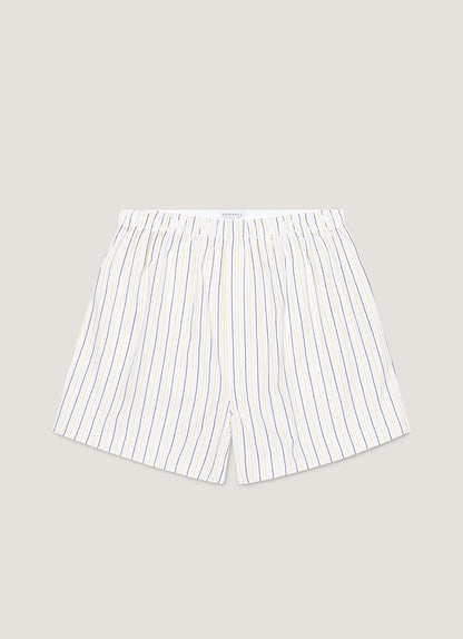 Mens Classic Boxer Shorts In White Blue Green Mbox4700 Stnz