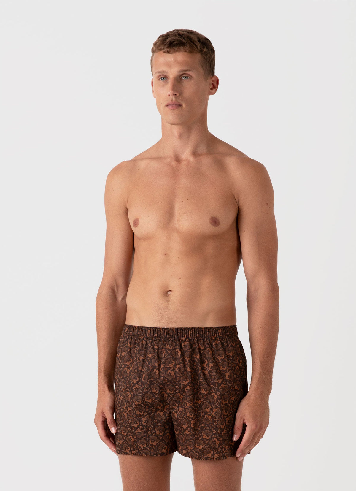 Mens Classic Boxer Shorts In Liberty Fabric In Autumn Floral Mbox4701L Brfw