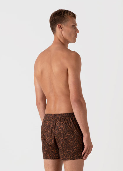 Mens Classic Boxer Shorts In Liberty Fabric In Autumn Floral Mbox4701L Brfw