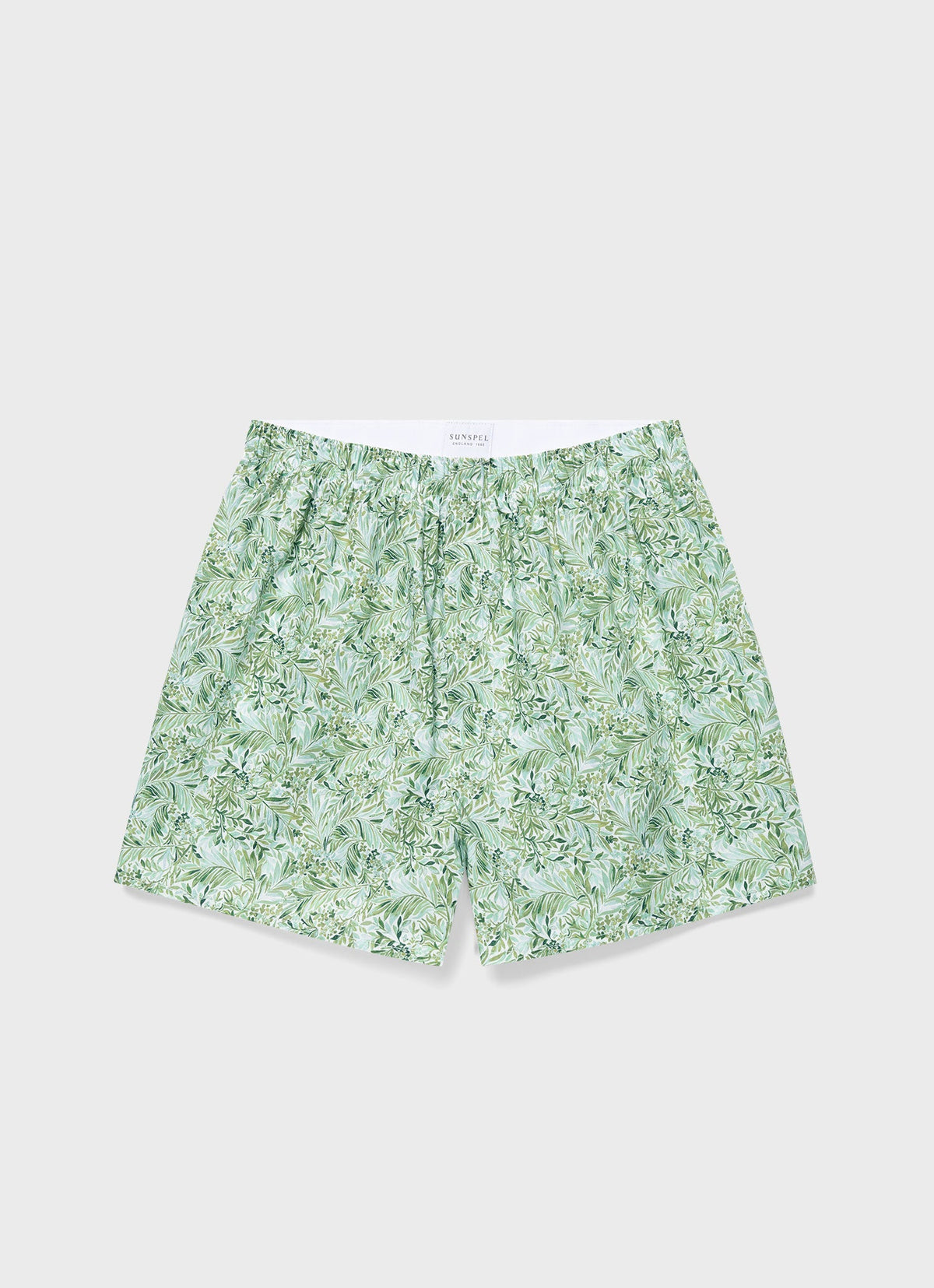 Mens Classic Boxer Shorts In Liberty Fabric In Green Garden Mbox4701L Gnhn