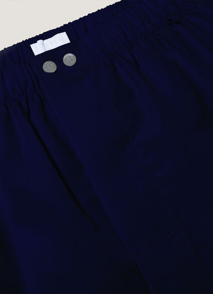 Mens Sea Island Cotton Boxer Short In Navy Mbox4711 Buaa