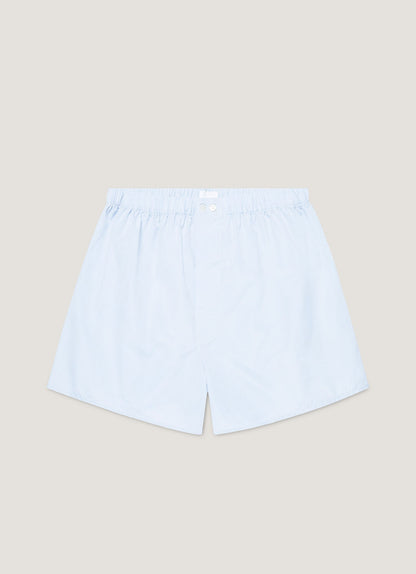 Men's Sea Island Cotton Boxer Short in Light Blue