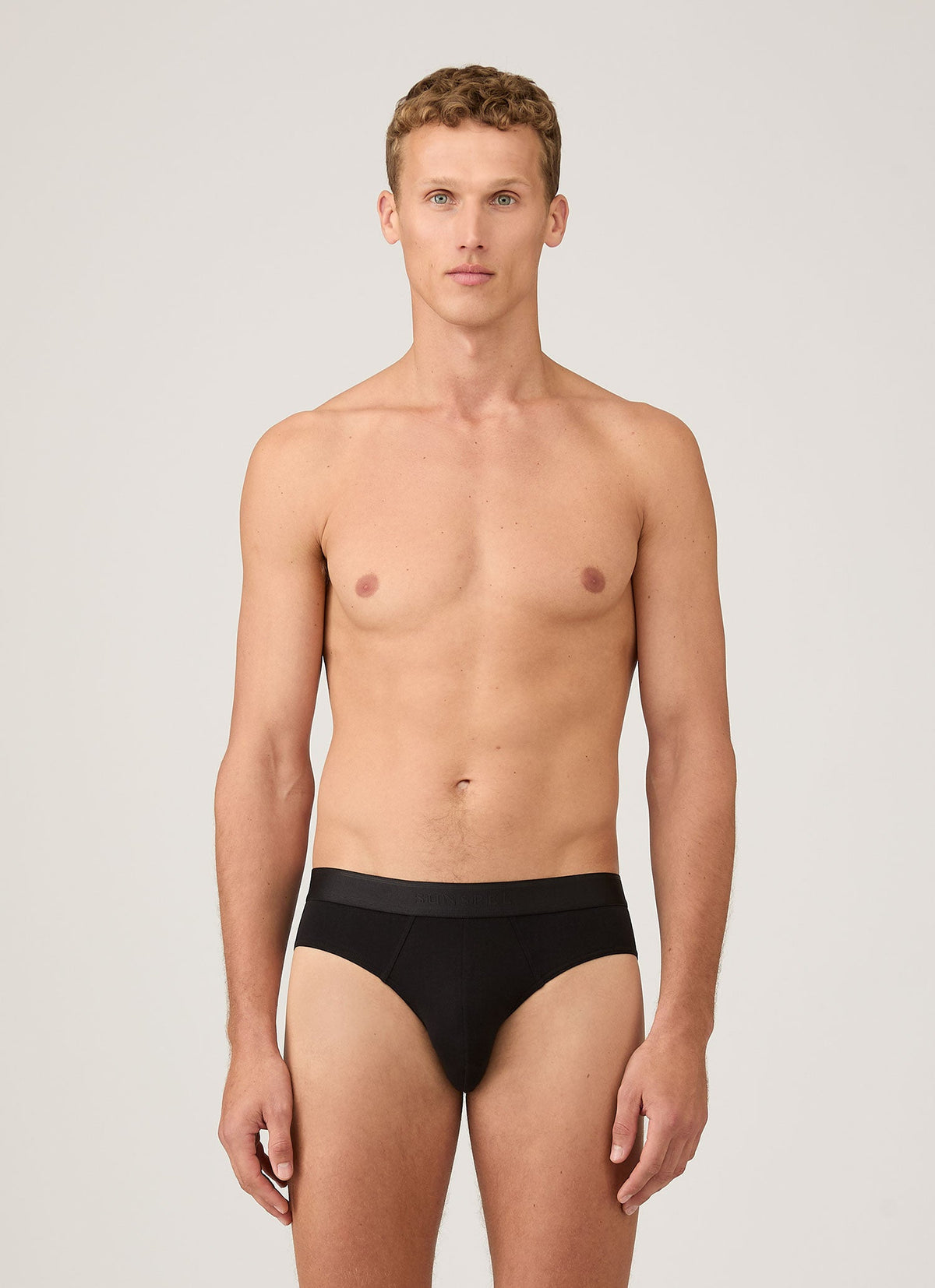 Mens Cotton Stretch Briefs In Black Mbrf4517 Bkaa
