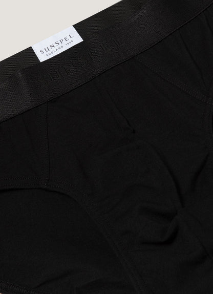 Mens Cotton Stretch Briefs In Black Mbrf4517 Bkaa
