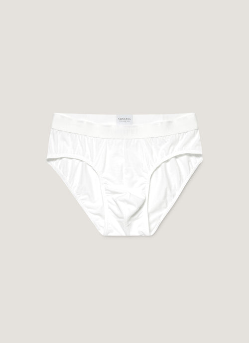 Mens Cotton Stretch Briefs In White Mbrf4517 Whaa