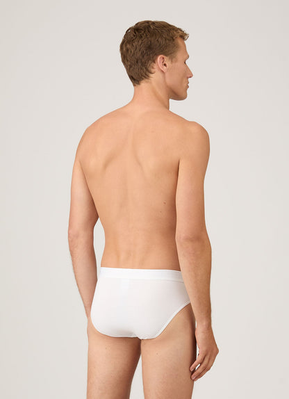 Mens Cotton Stretch Briefs In White Mbrf4517 Whaa