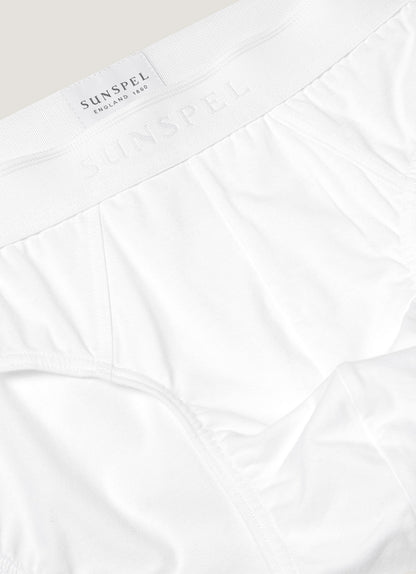 Mens Cotton Stretch Briefs In White Mbrf4517 Whaa