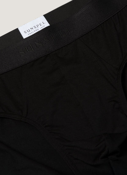 Mens Tencel Briefs In Black Mbrf4518 Bkaa