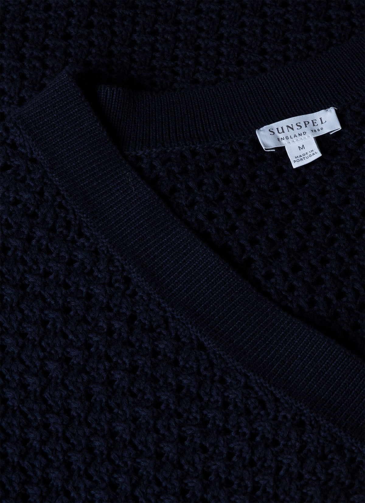 Mens Open Stitch Cardigan In Navy Mcar8236 Buaa