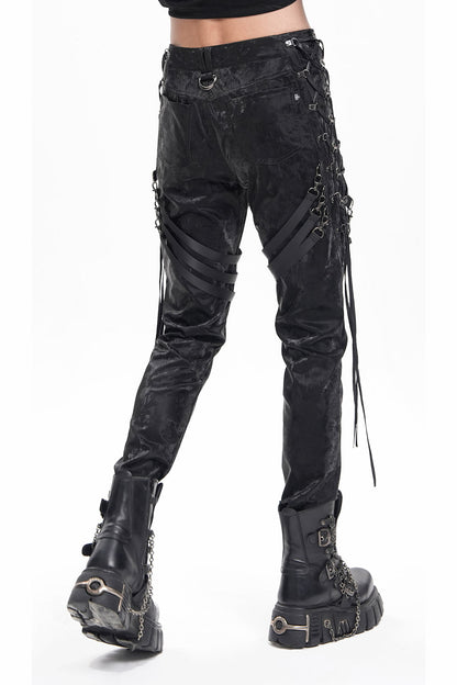 Corrosion Lace-Up Strap Pants