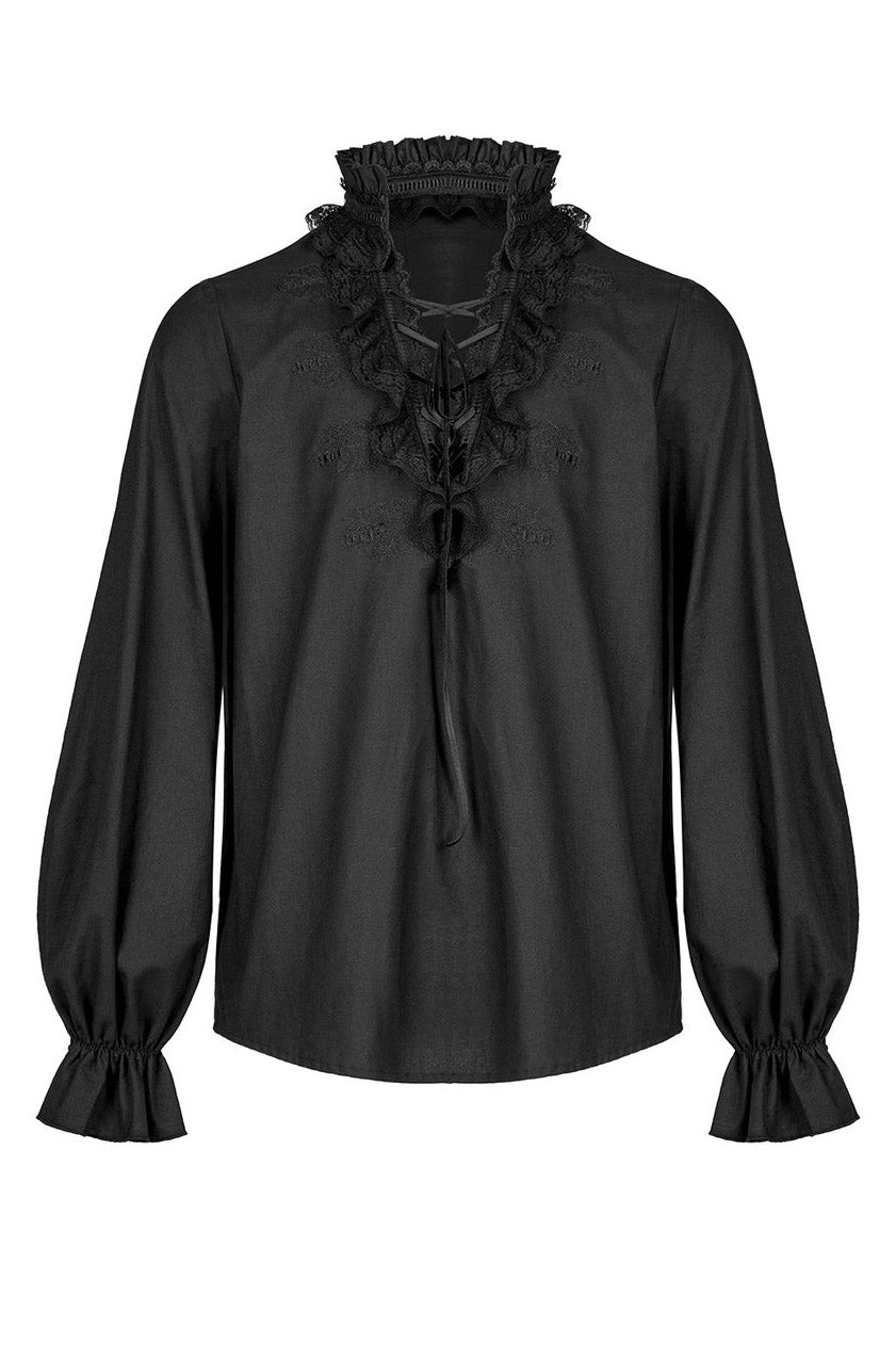Bone Dagger Lace-Up Shirt