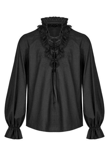 Bone Dagger Lace-Up Shirt