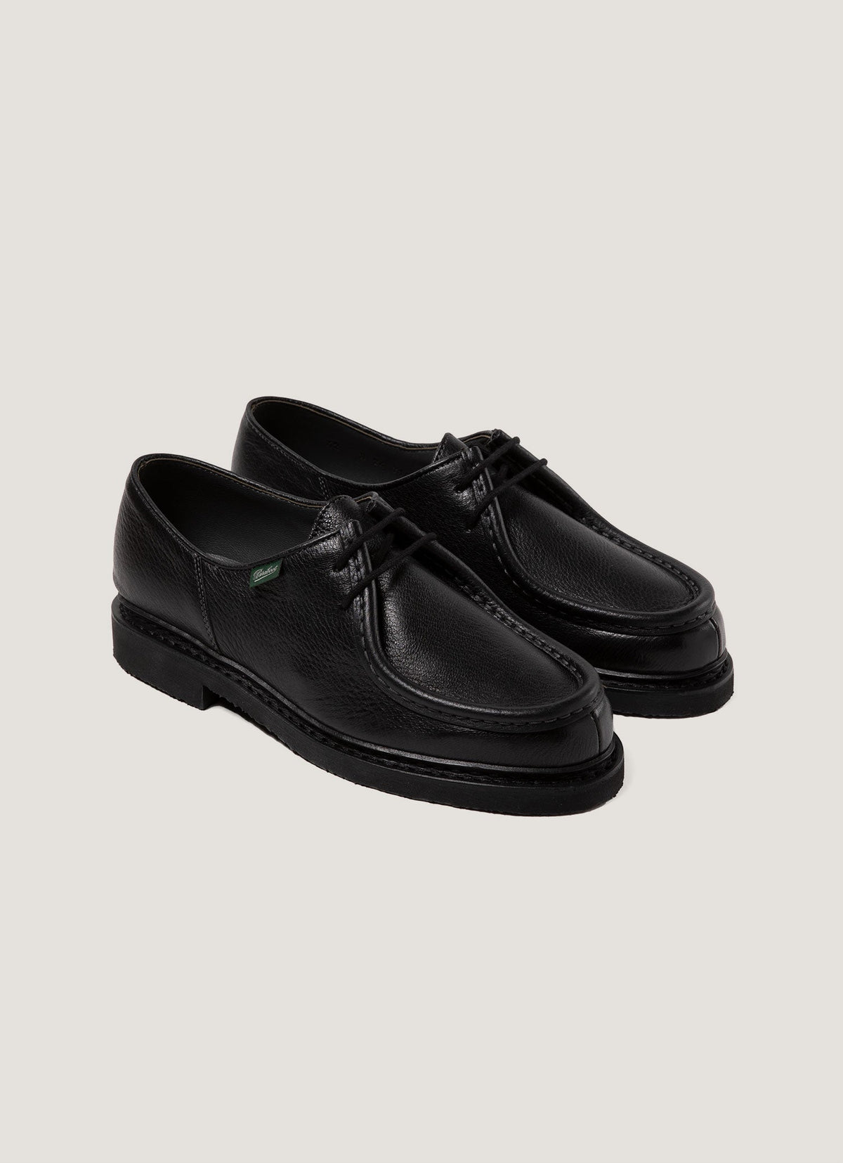 Paraboot Grained Leather Michael In Black Mftw9472 Bkaa