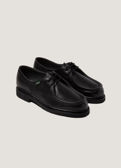 Paraboot Grained Leather Michael In Black Mftw9472 Bkaa