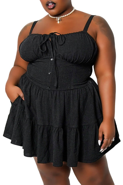 Clara Milkmaid Mini Dress
