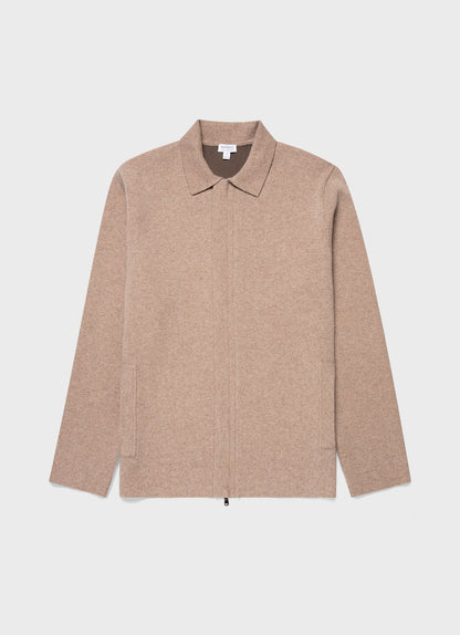 Mens Double Faced Jacket In Sandstone Mjac7117 Brfc