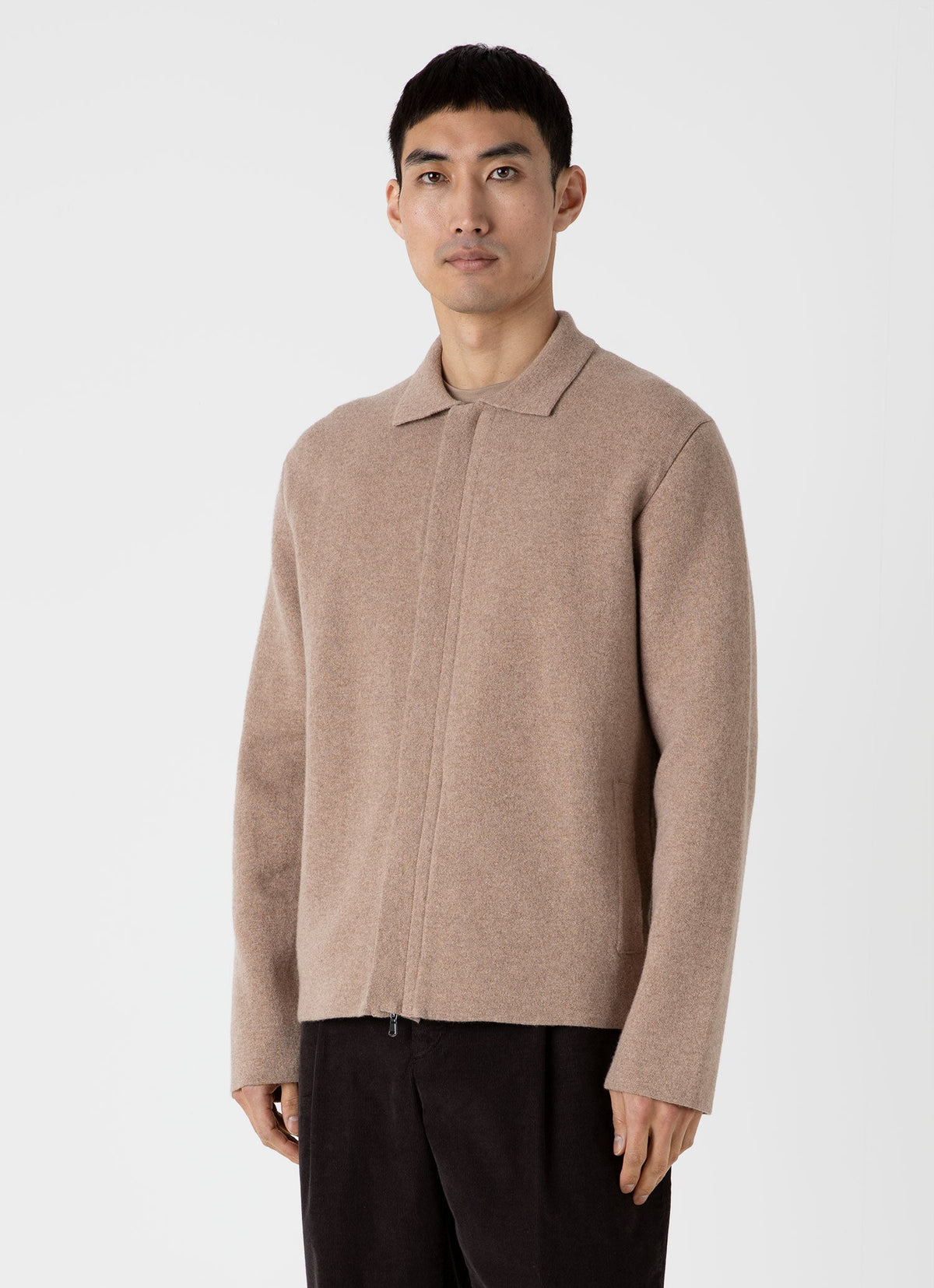 Mens Double Faced Jacket In Sandstone Mjac7117 Brfc