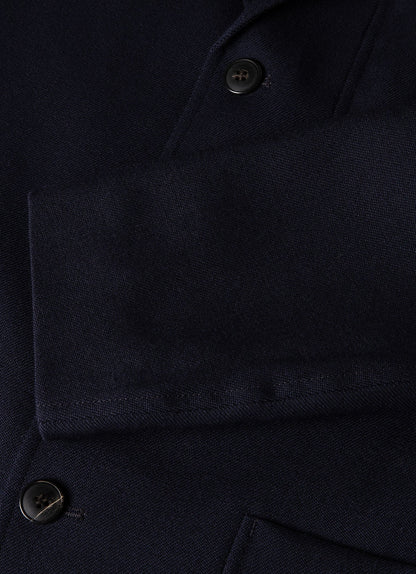 Mens Wool Twill Blazer In Dark Navy Mjac7123 Bujf