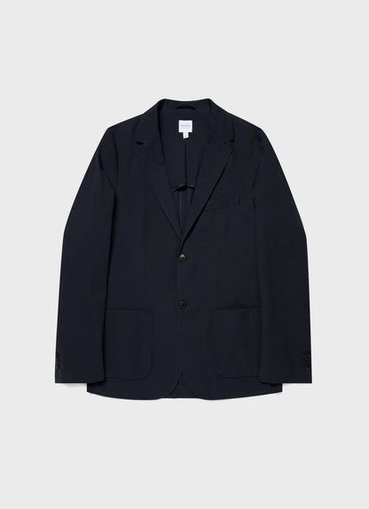 Mens Seersucker Blazer In Navy Mjac7136 Buaa