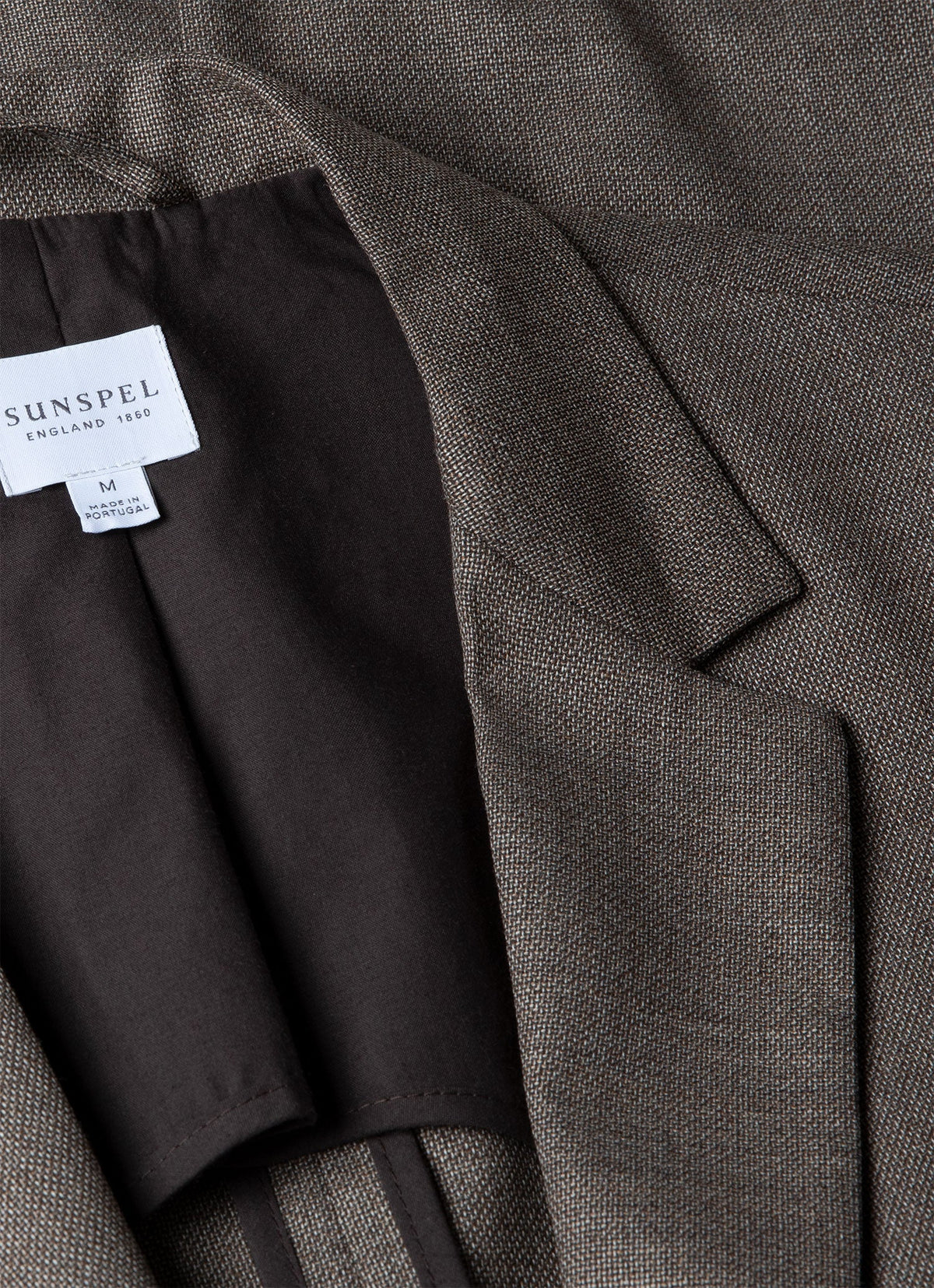 Mens Travel Wool Blazer In Dark Stone Melange Mjac7137 Whhn