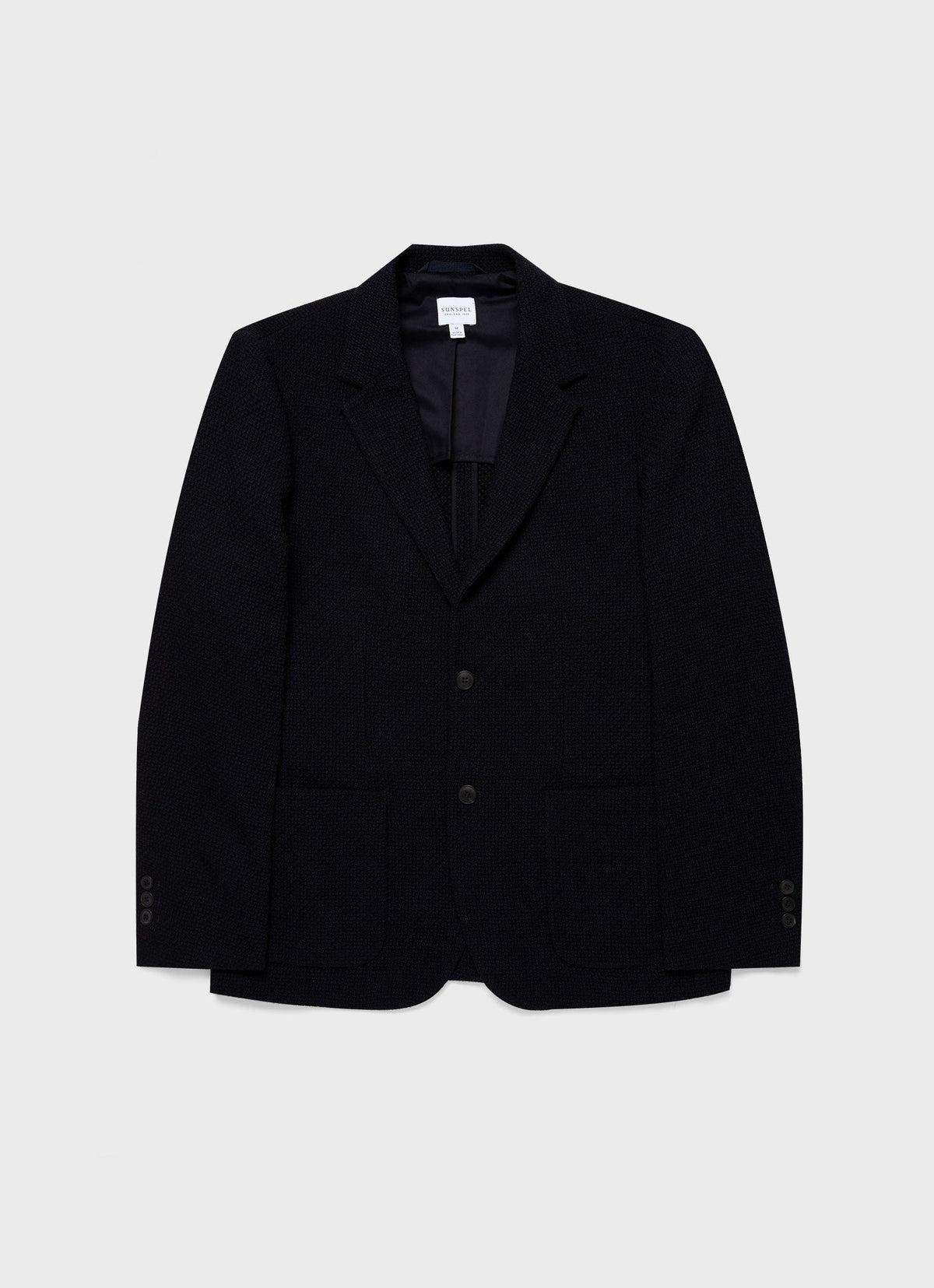 Mens Heavy Wool Jersey Blazer In Navy Mjac7163 Buaa