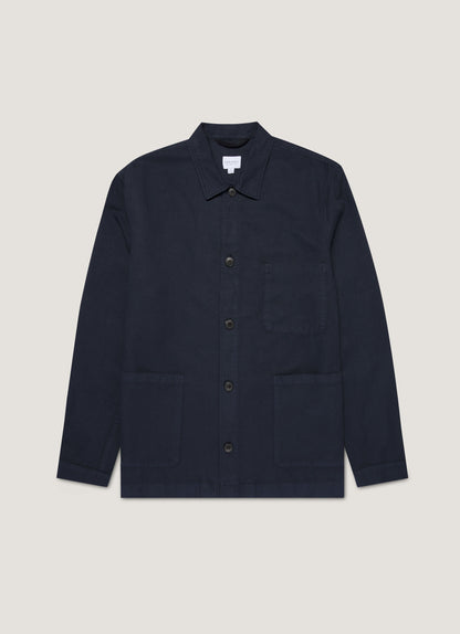 Mens Cotton Linen Twin Pocket Jacket In Navy Mjac7175 Buaa1