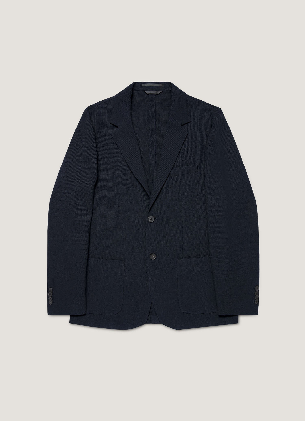 Mens Textured Wool Blazer In Navy Mjac7188 Buaa