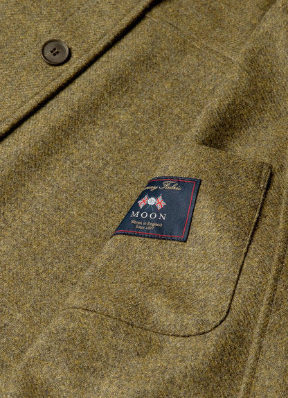 Mens Wool Twin Pocket Jacket In Sea Moss Mjac7194 Gnim