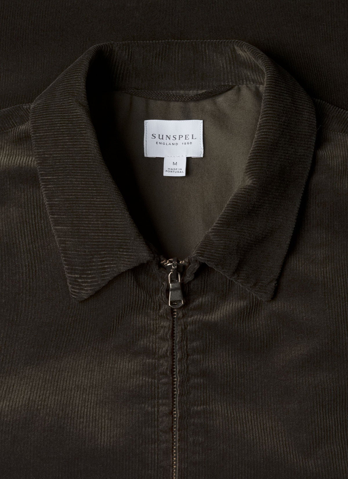 Mens Corduroy Harrington Jacket In Dark Green Mjac7195 Gnin