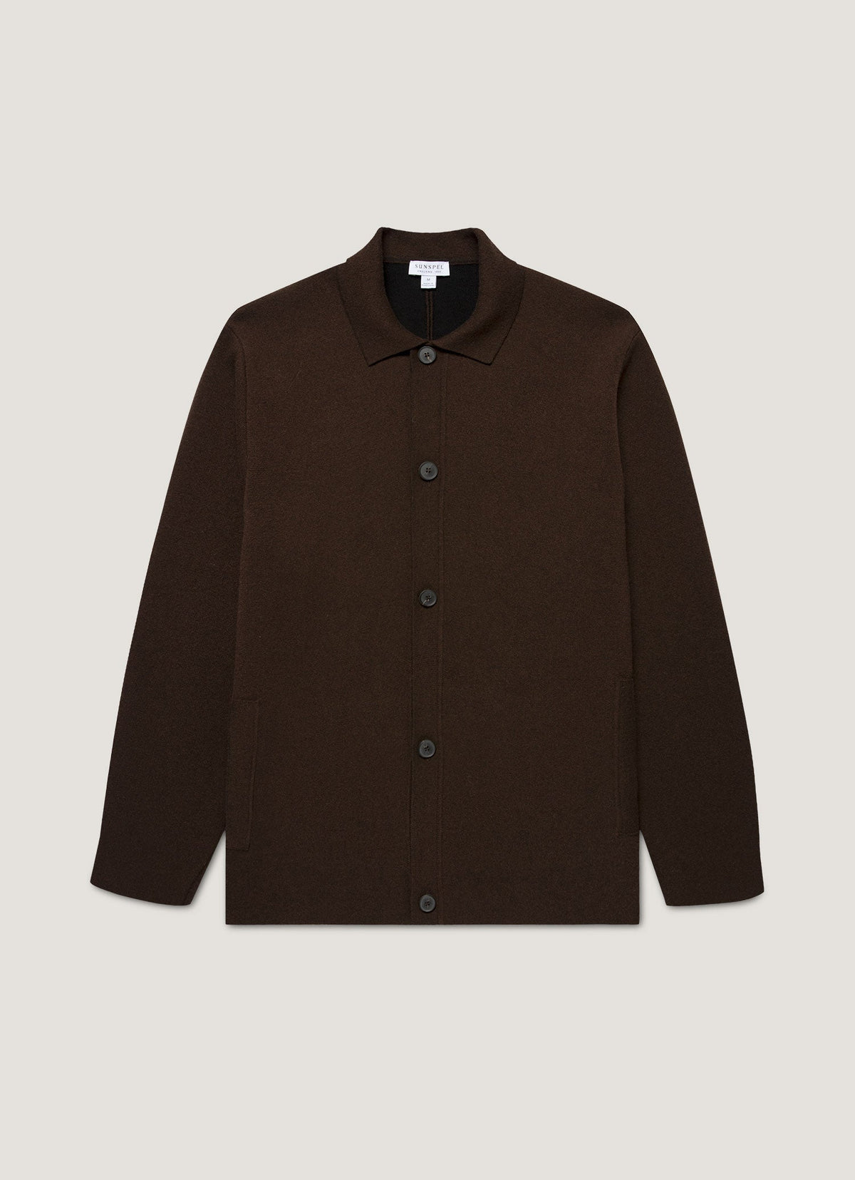Mens Double Faced Jacket In Truffle Mjac8289 Brgd