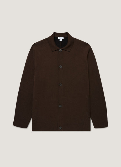 Mens Double Faced Jacket In Truffle Mjac8289 Brgd