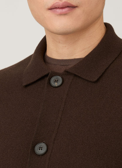 Mens Double Faced Jacket In Truffle Mjac8289 Brgd