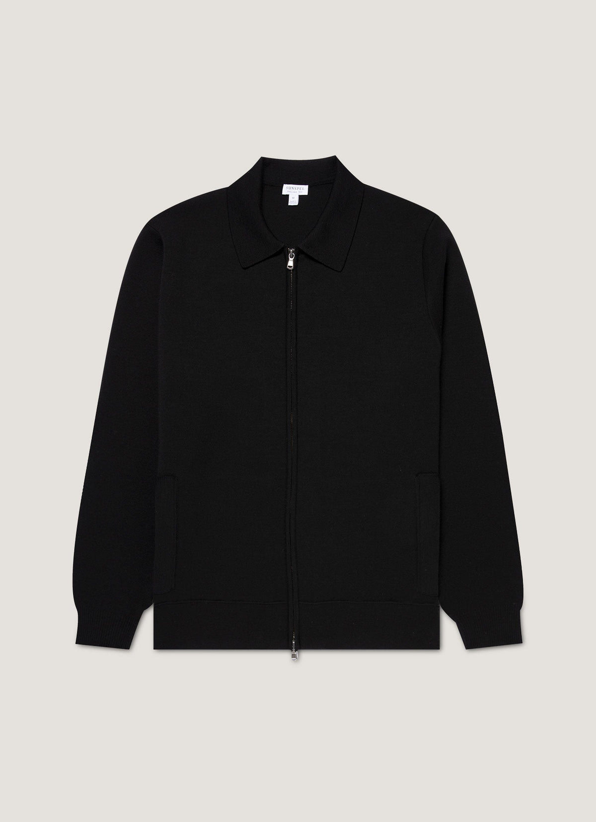 Mens Merino Milano Zip Jacket In Black Mjac8297 Bkaa
