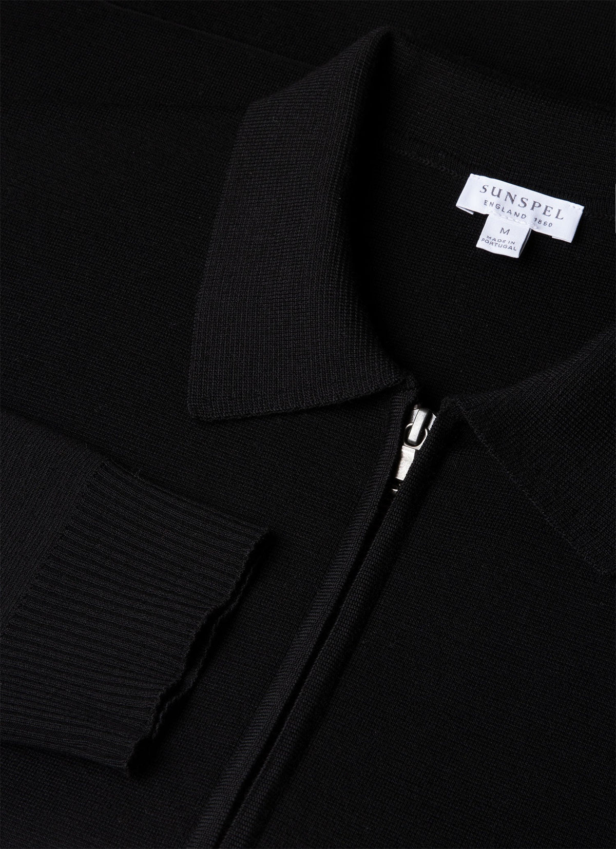 Mens Merino Milano Zip Jacket In Black Mjac8297 Bkaa