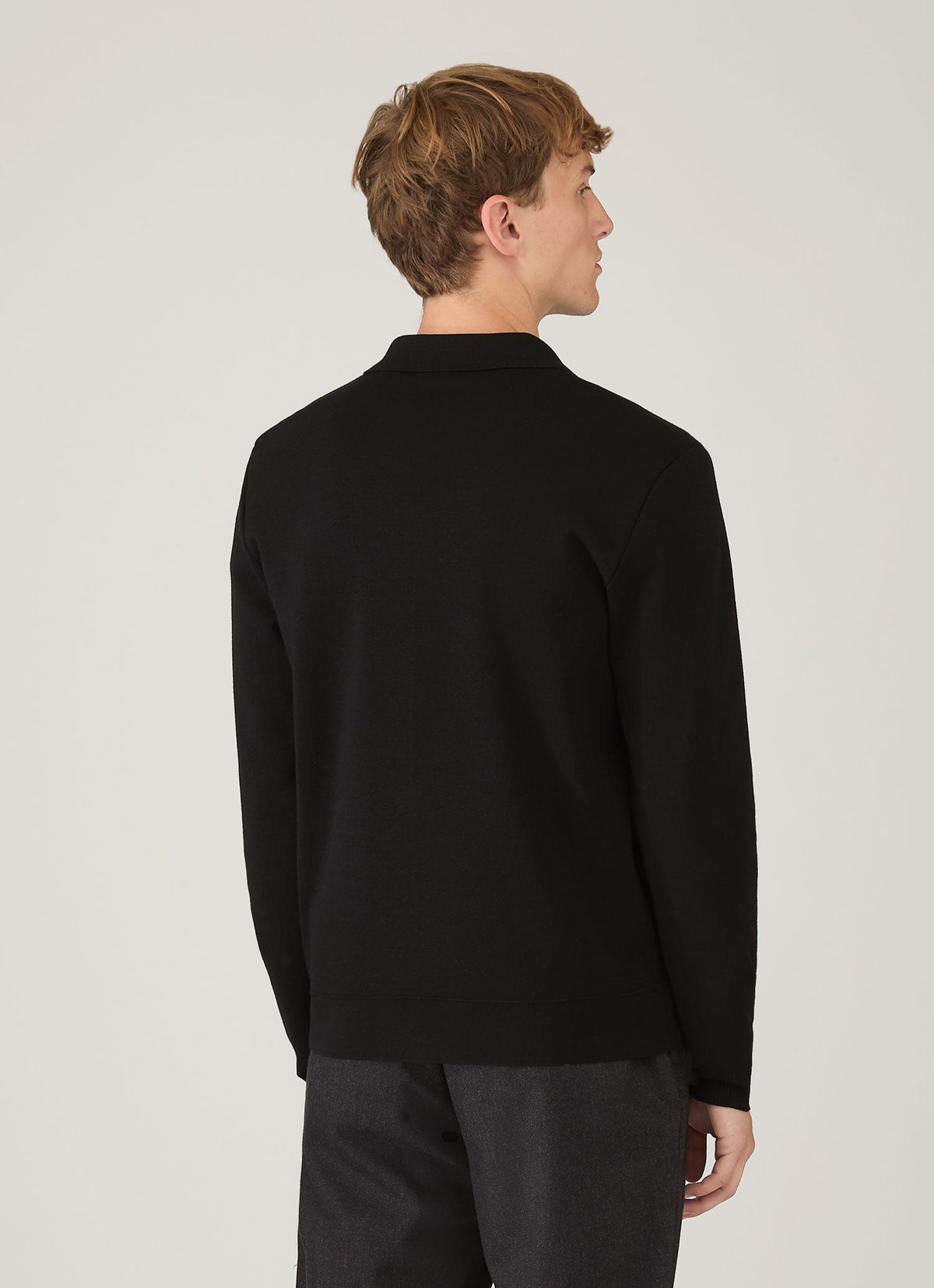 Mens Merino Milano Zip Jacket In Black Mjac8297 Bkaa