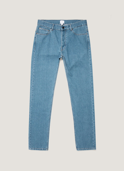 Mens Regular Fit Jean Denim Mid Wash
