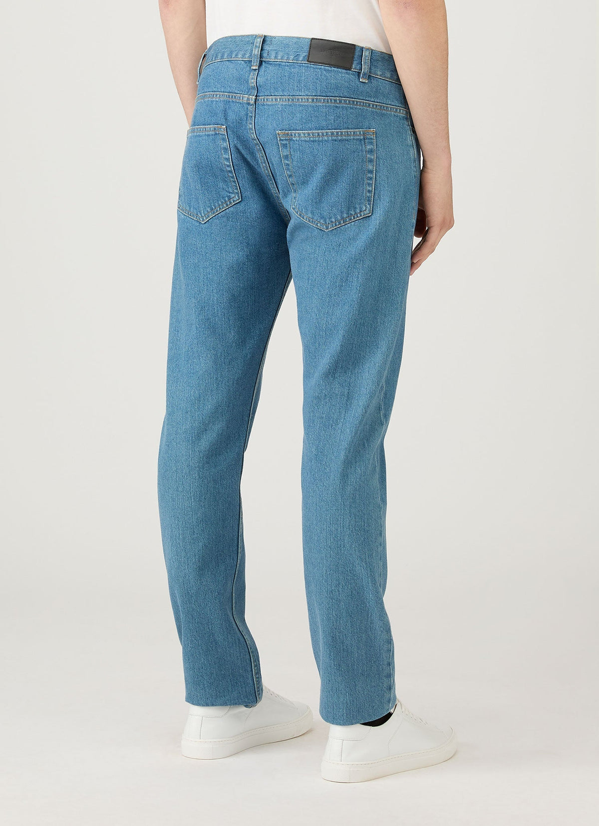 Mens Regular Fit Jean Denim Mid Wash
