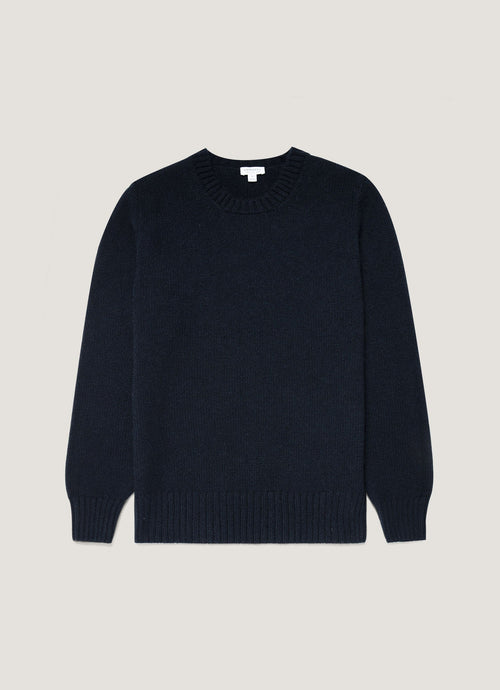 Mens Roxburgh Cashmere Jumper In Navy Mjum8217 Buaa