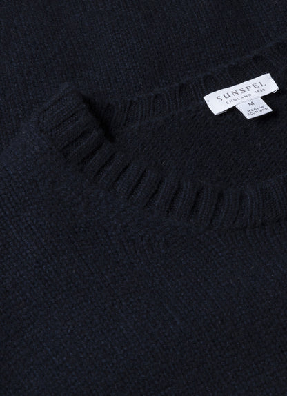 Mens Roxburgh Cashmere Jumper In Navy Mjum8217 Buaa