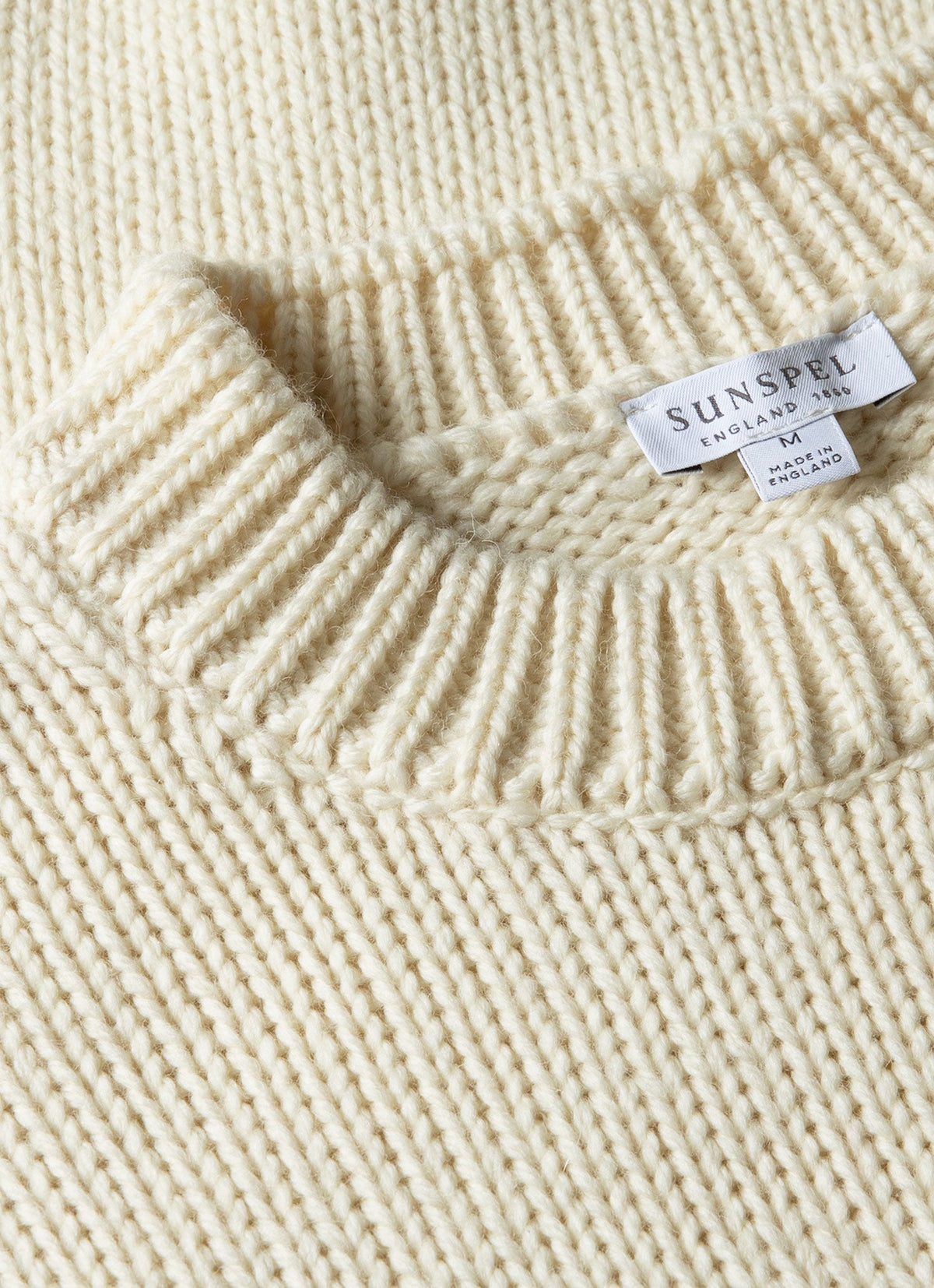 Mens Fisherman Jumper In Ecru Mjum8287 Whcr