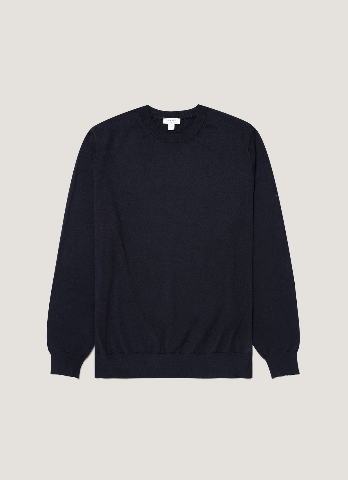 Mens Lightweight Cotton Jumper In Navy Mjum8314 Buaa